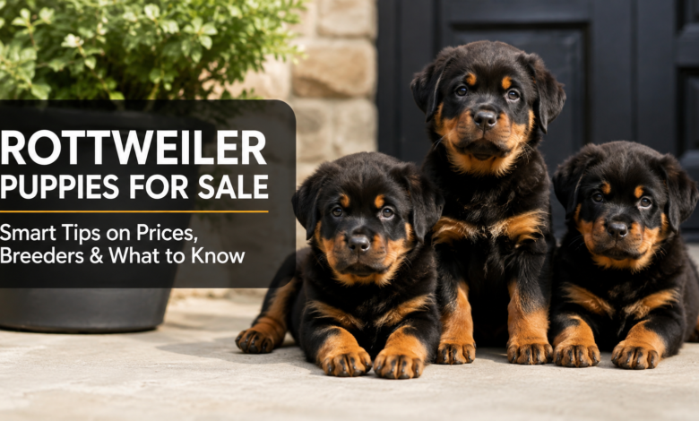 Rottweiler puppies for sale with tips on prices and breeders