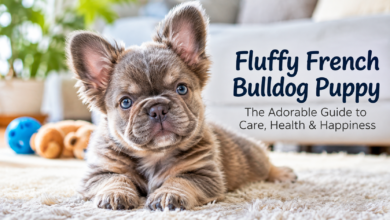 Fluffy French Bulldog Puppy