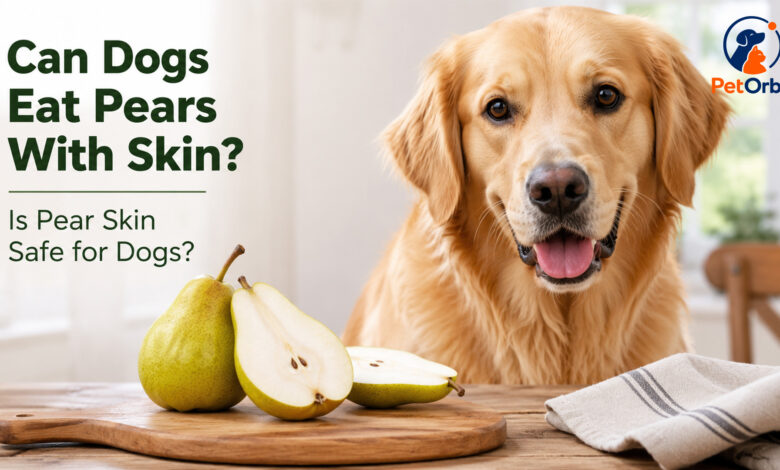 Can dogs eat pears with skin? Pear skin and fresh pear for dogs