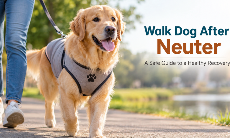 walk dog after neuter
